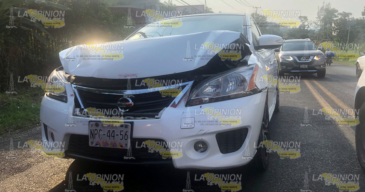 Colisionó contra camioneta