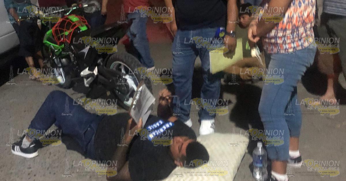 Derriban a motociclista en Tihuatlán Derriban a motociclista en Tihuatlán 2