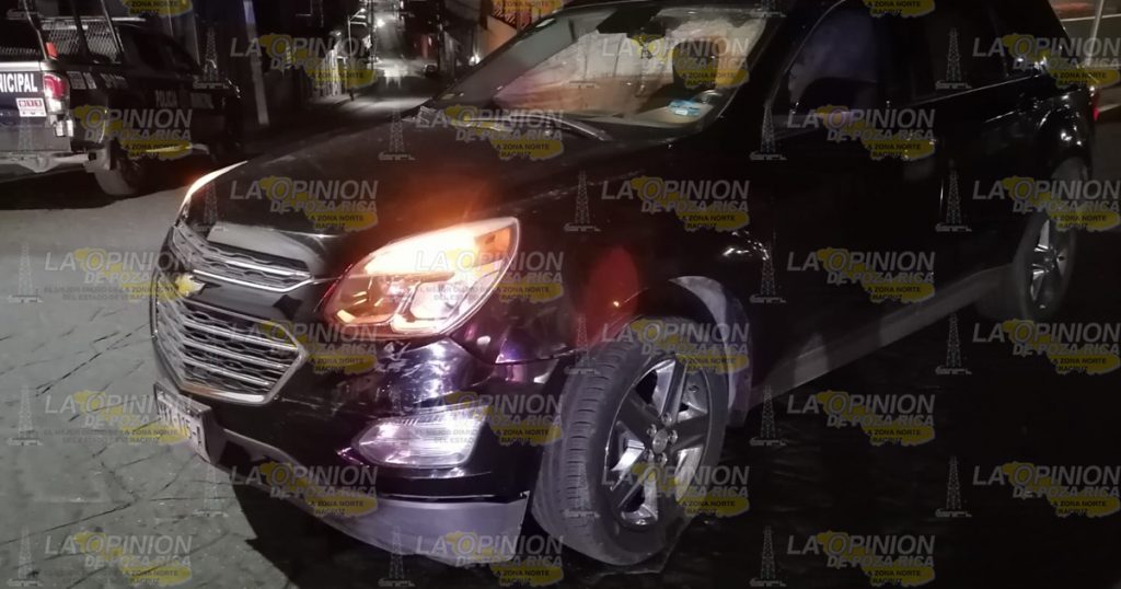 Ebrio conductor provoca accidente en Papantla