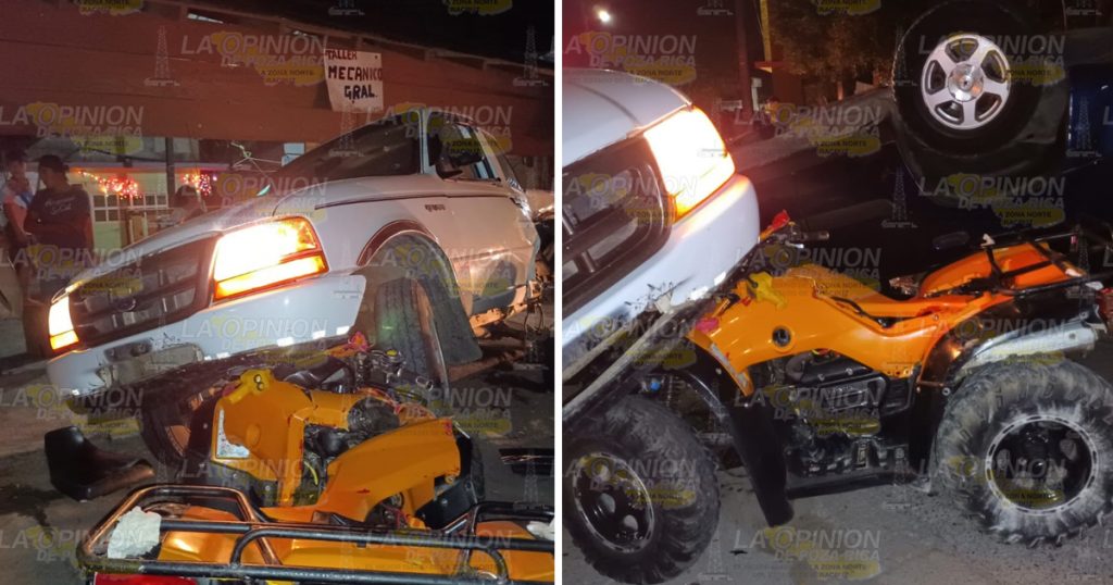 Fuerte encontronazo en Tuxpan deja 4 heridos