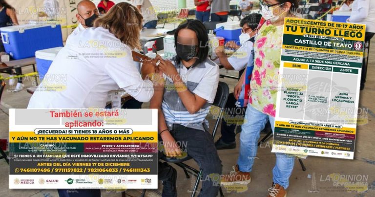 Llaman a estudiantes a vacunarse contra el COVID-19