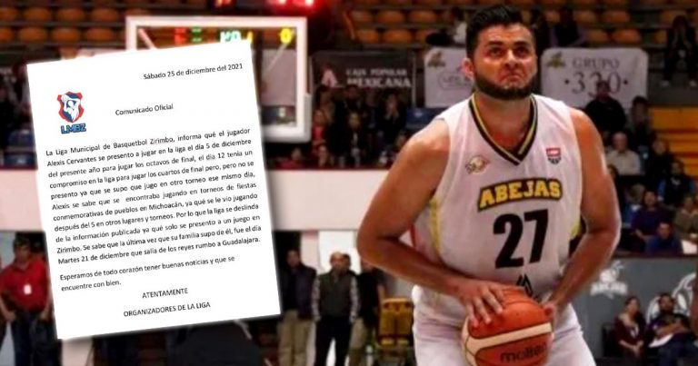 Desaparece basquetbolista Alexis Cervantes