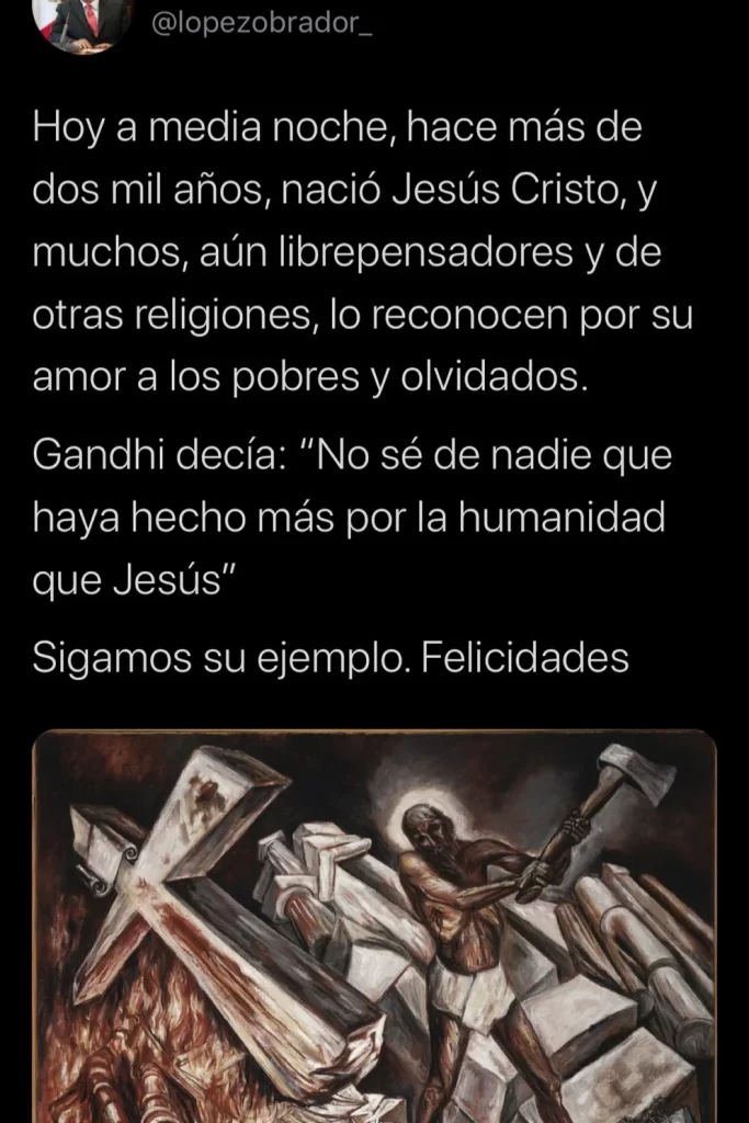 AMLO envió mensaje navideño y recordó el nacimiento de Jesucristo: “Sigamos su ejemplo”