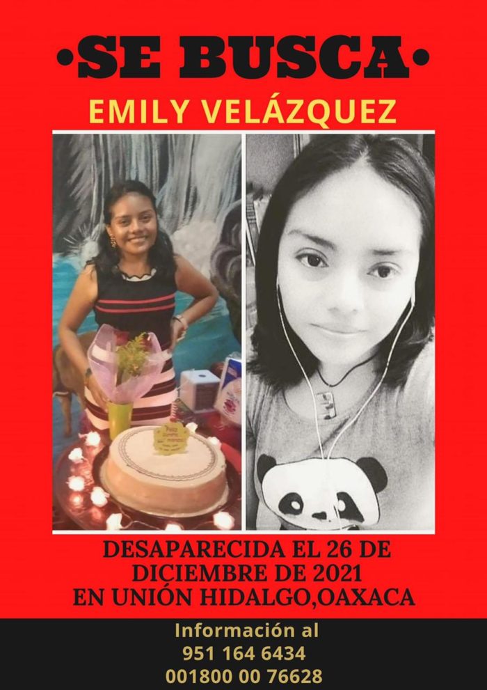 Oaxaca: Denuncian desaparición de Emily, de 19 años; salió a la tienda y no regresó