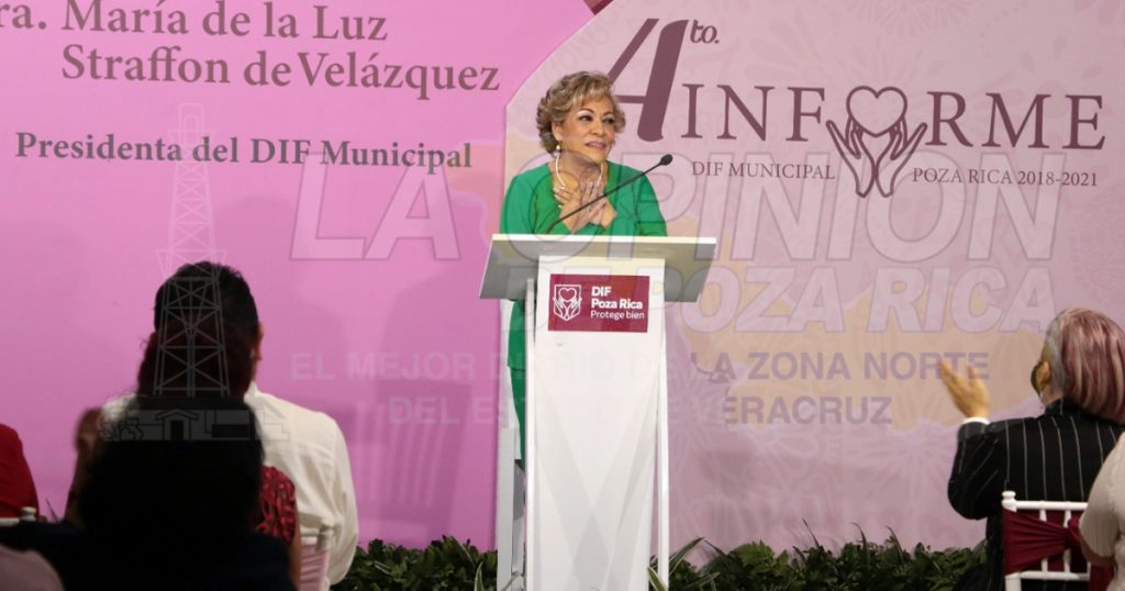 Presenta Presidenta del DIF Poza Rica su 4to. Informe de actividades