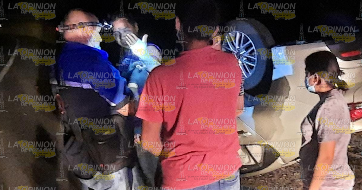 Se accidenta chofer del alcalde de Tecolutla