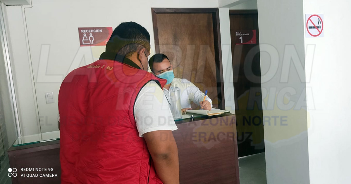 Toman medidas sanitarias en delegación del Centro de Conciliación Laboral en Pánuco