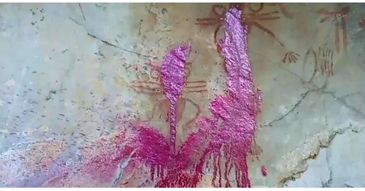 Vandalizan pinturas rupestres llamadas "Las sacerdotistas" en España, las pinturas son declaradas Patrimonio Mundial