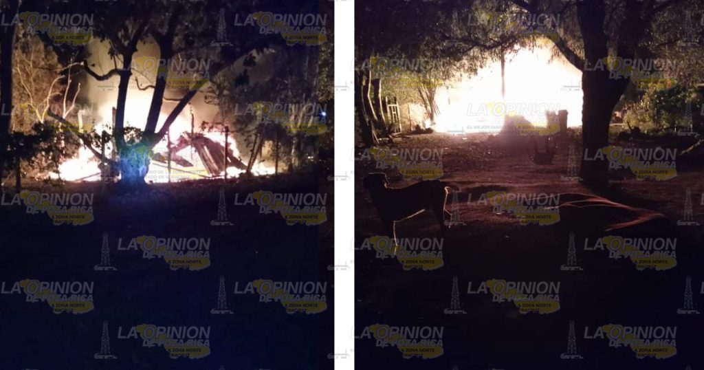 ¡Voraz incendio en Tierra Blanca!