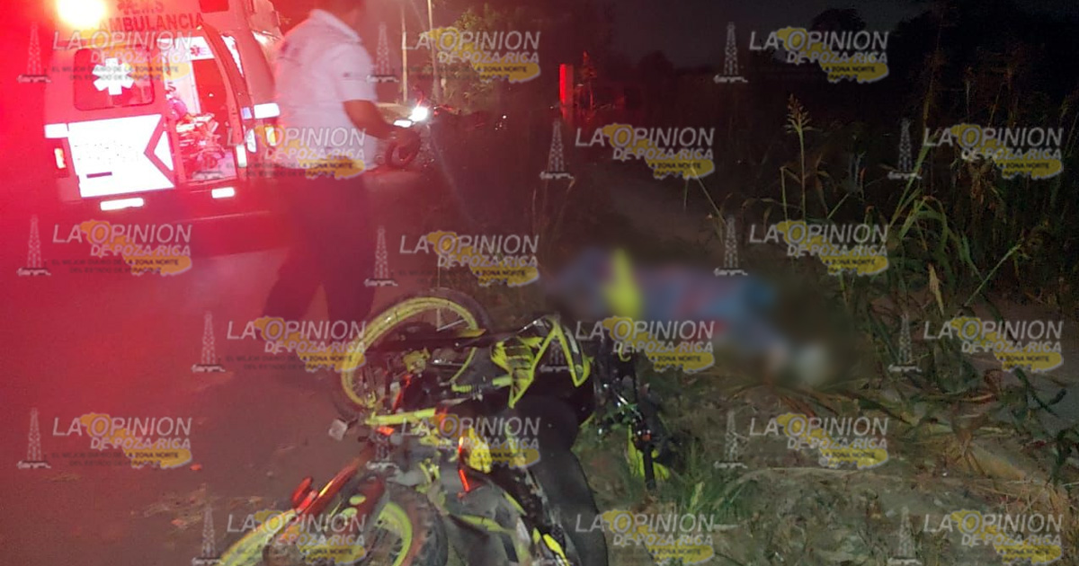 ¡Fatídico accidente de moto!
