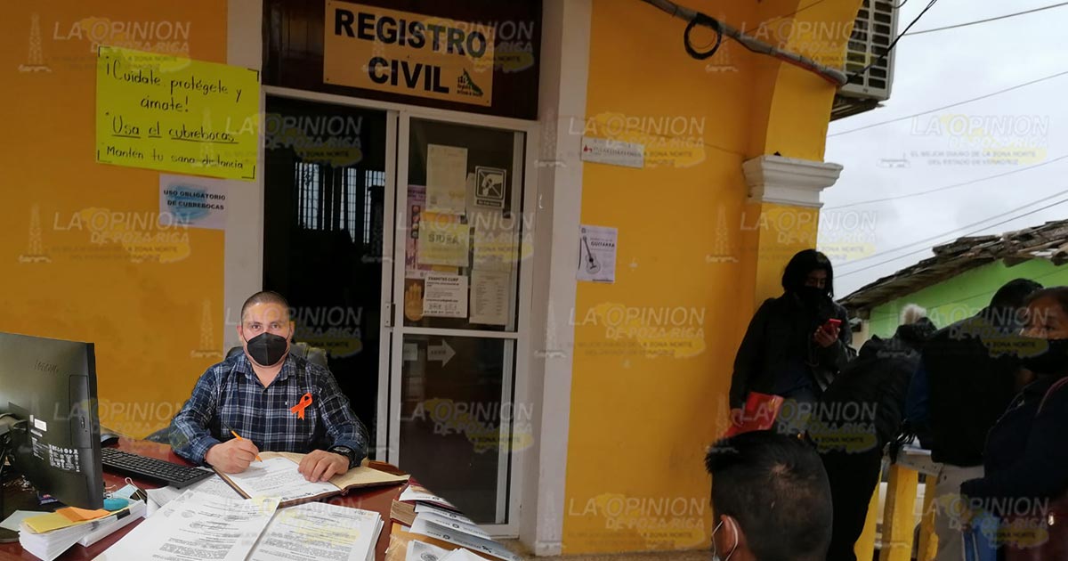 Aumentan correcciones de actas de nacimiento