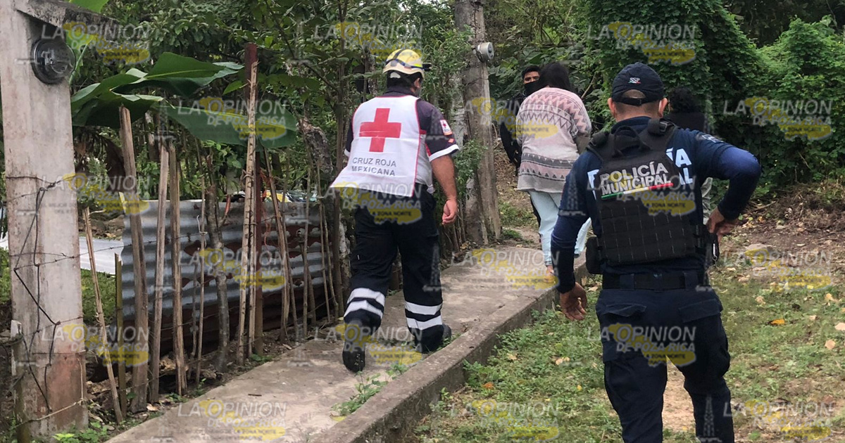 Cayó de 5 metros, causándose lesiones
