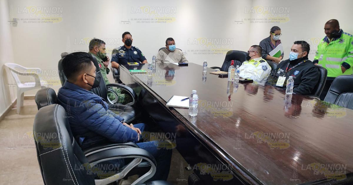 Celebran reunión de seguridad los tres niveles de gobierno