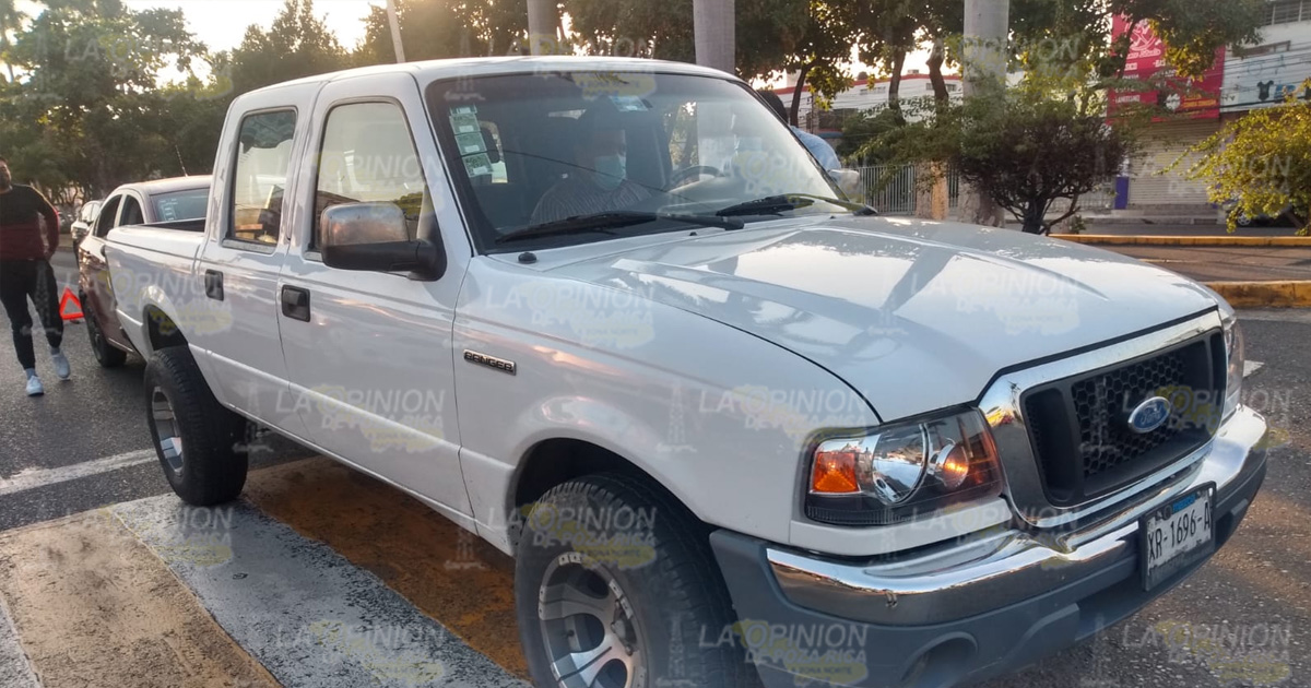 Chocan por alcance en el bulevar Adolfo Ruiz Cortines