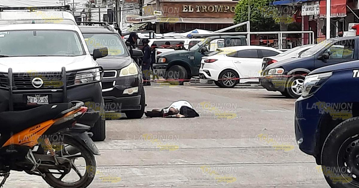 Ejecutan a un hombre en pleno centro de Tecolutla Ejecutan a un hombre en pleno centro de Tecolutla 3