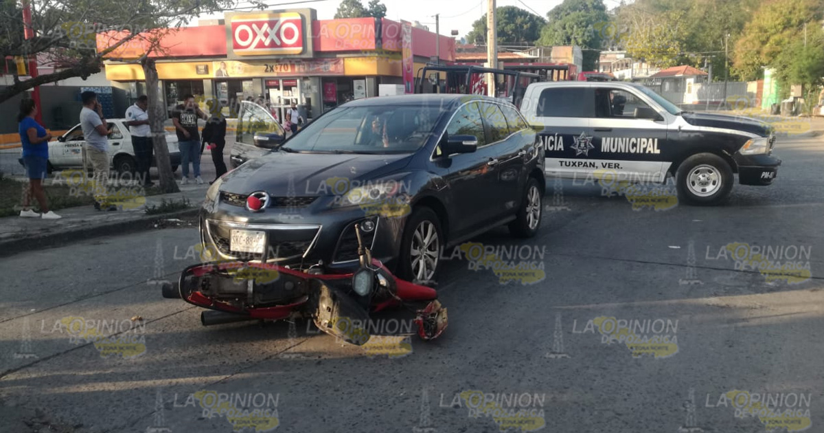 Elemento de la GN provoca accidente