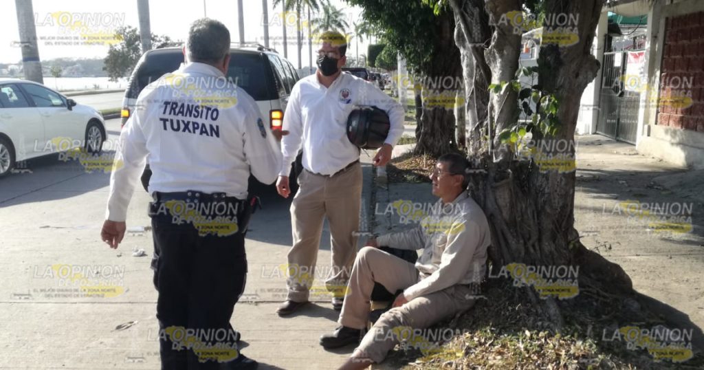 Empleado de PEMEX herido en accidente