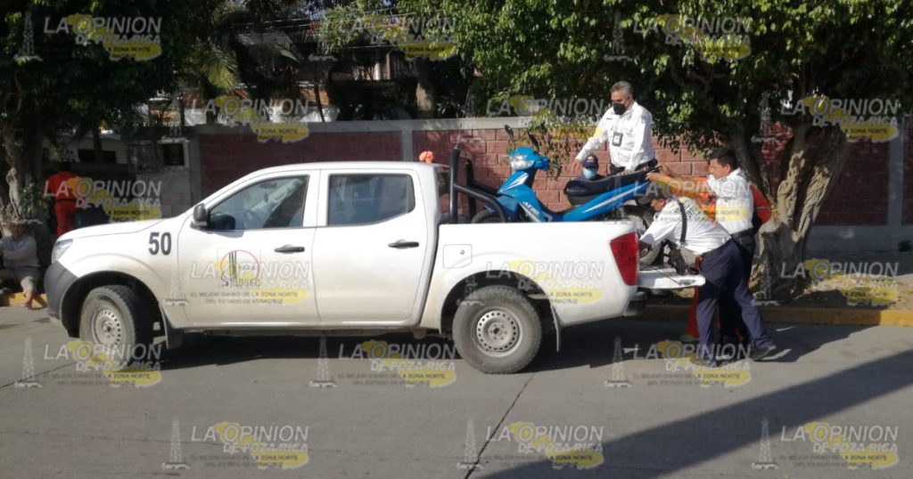 Empleado de PEMEX herido en accidente