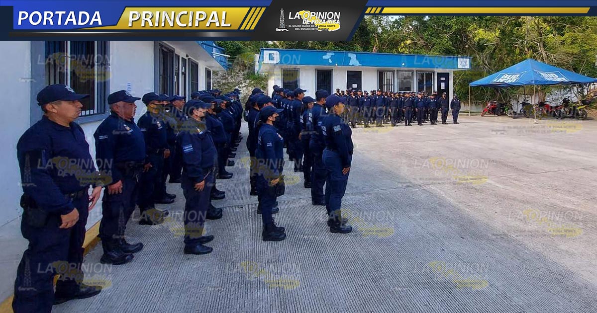 Entregan sus armas a policías papantecos