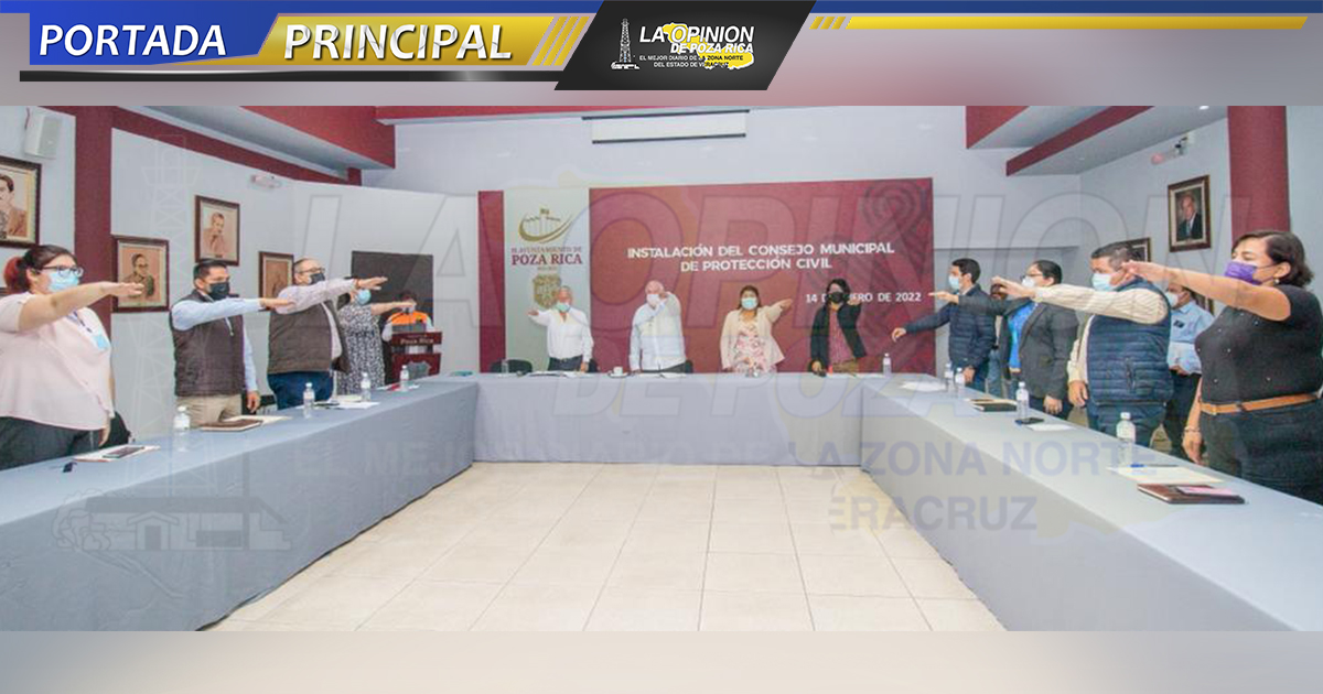 Instalan Consejo de PC en Poza Rica