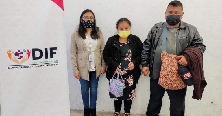 Juana regresó a casa con su familia