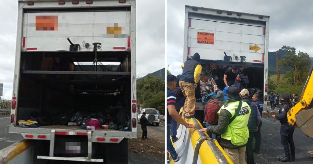 Se accidenta tráiler con 38 migrantes en Veracruz