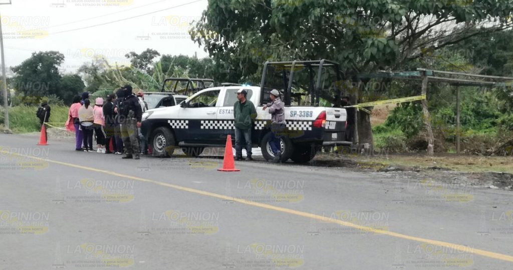 Muere a orilla de la carretera Tuxpan-Tampico