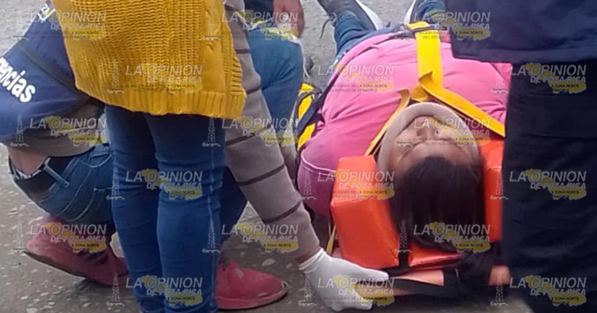 Perro tumba a una mujer de su motocicleta Perro tumba a una mujer de su motocicleta 2