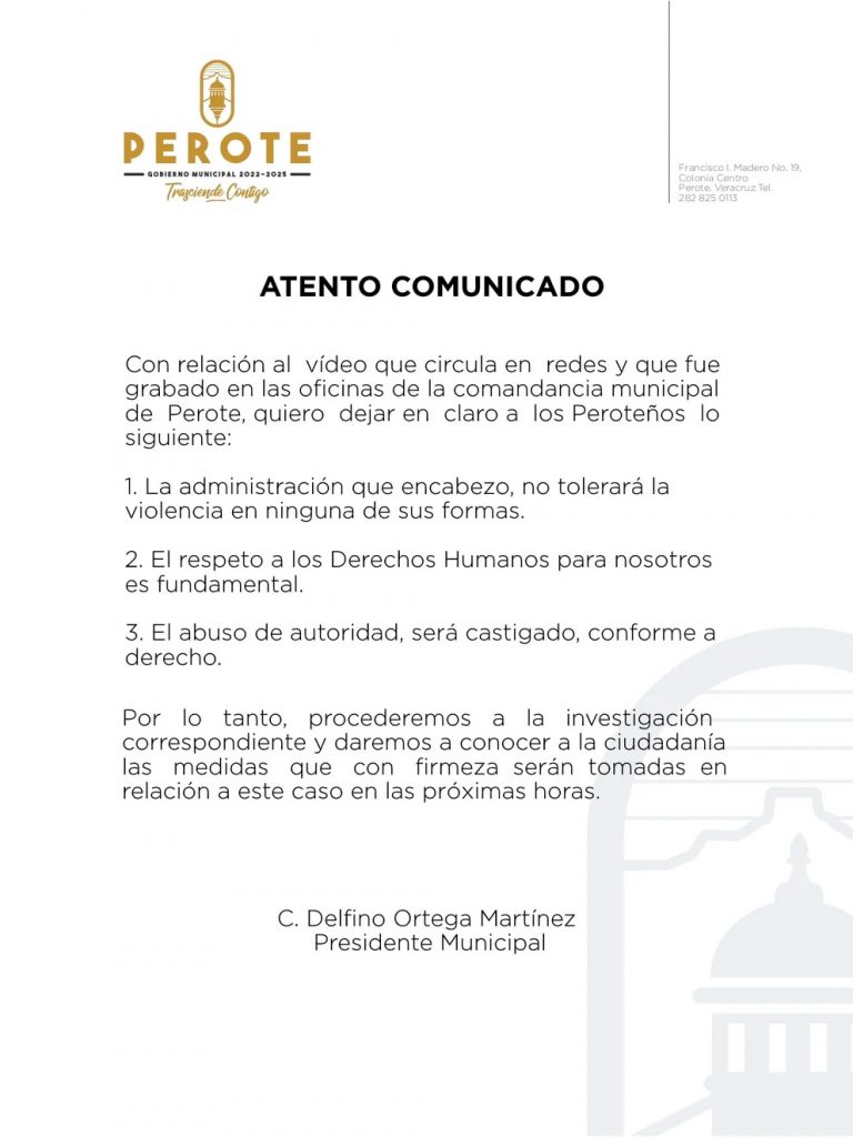 Policía de Veracruz dio tablazo a hombre en Comandancia de Perote (VIDEO)