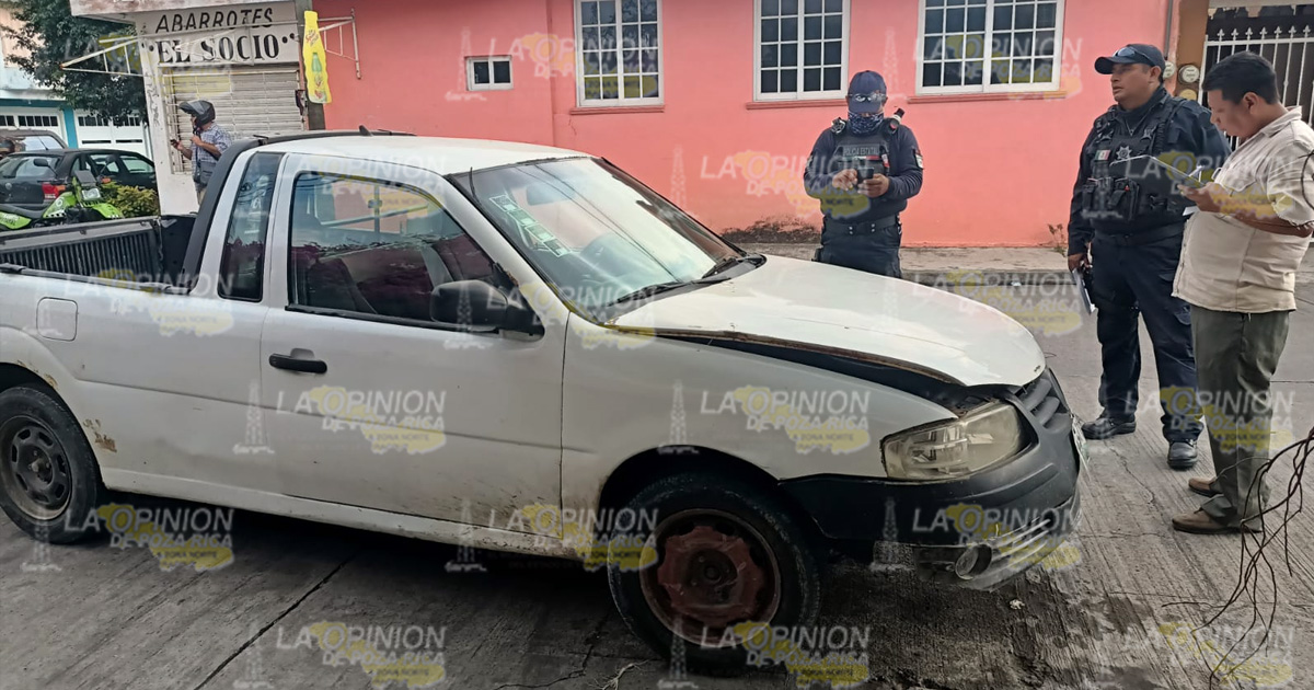 Rebota “kamikaze” motorizado en camioneta