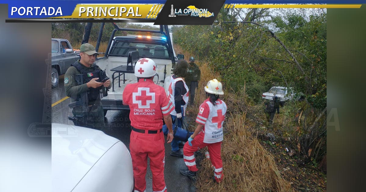 Resulta lesionado en accidente