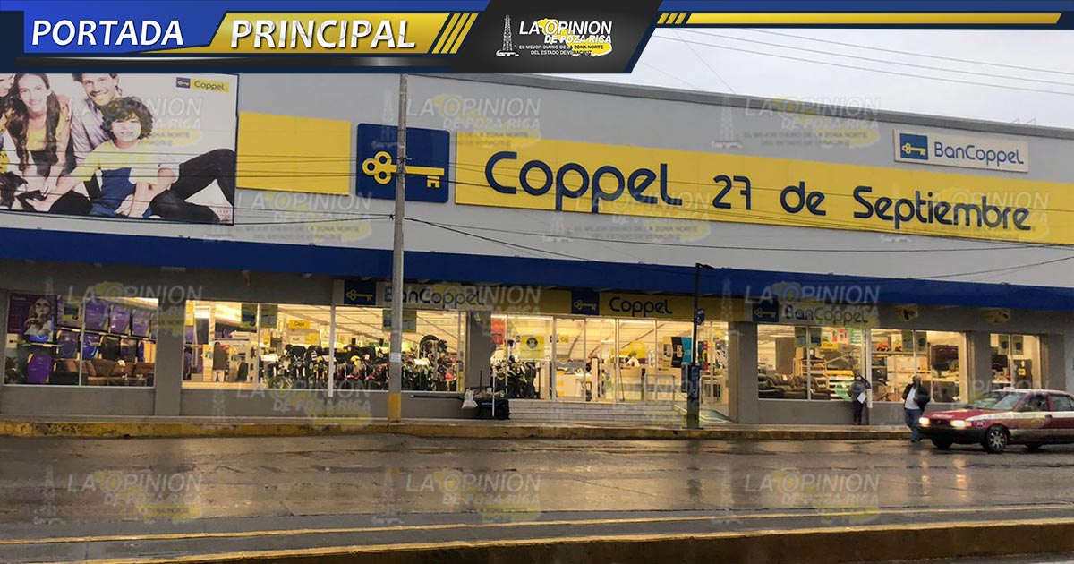 Vaciaron la vitrina de Coppel