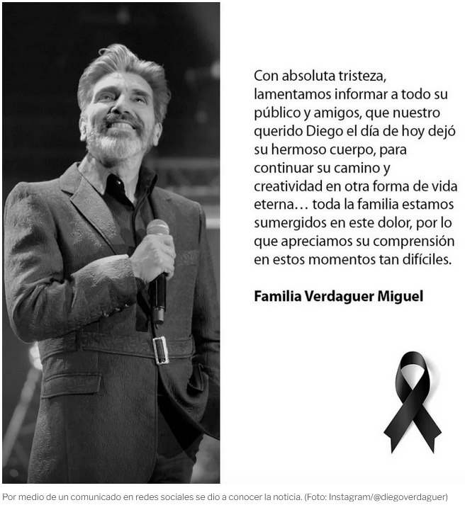 Diego Verdaguer: a cuánto asciende la fortuna que dejó de herencia el cantante
