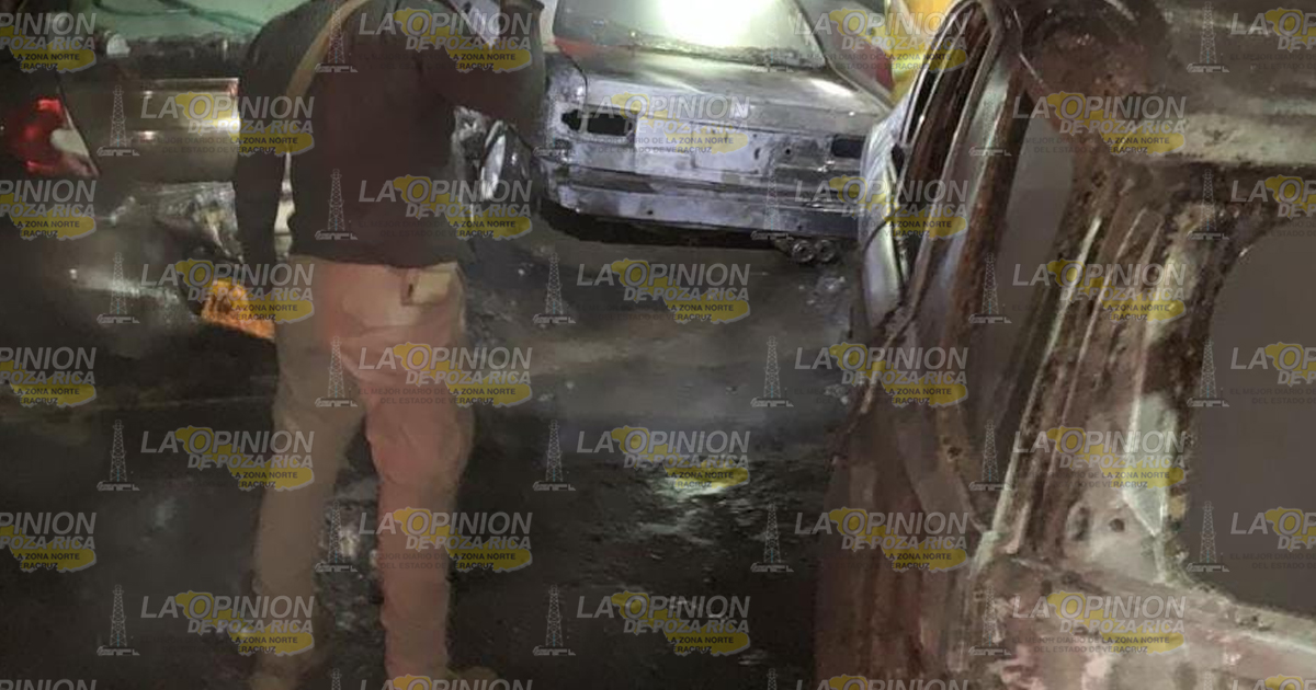 Arde taller mecánico en Tuxpan