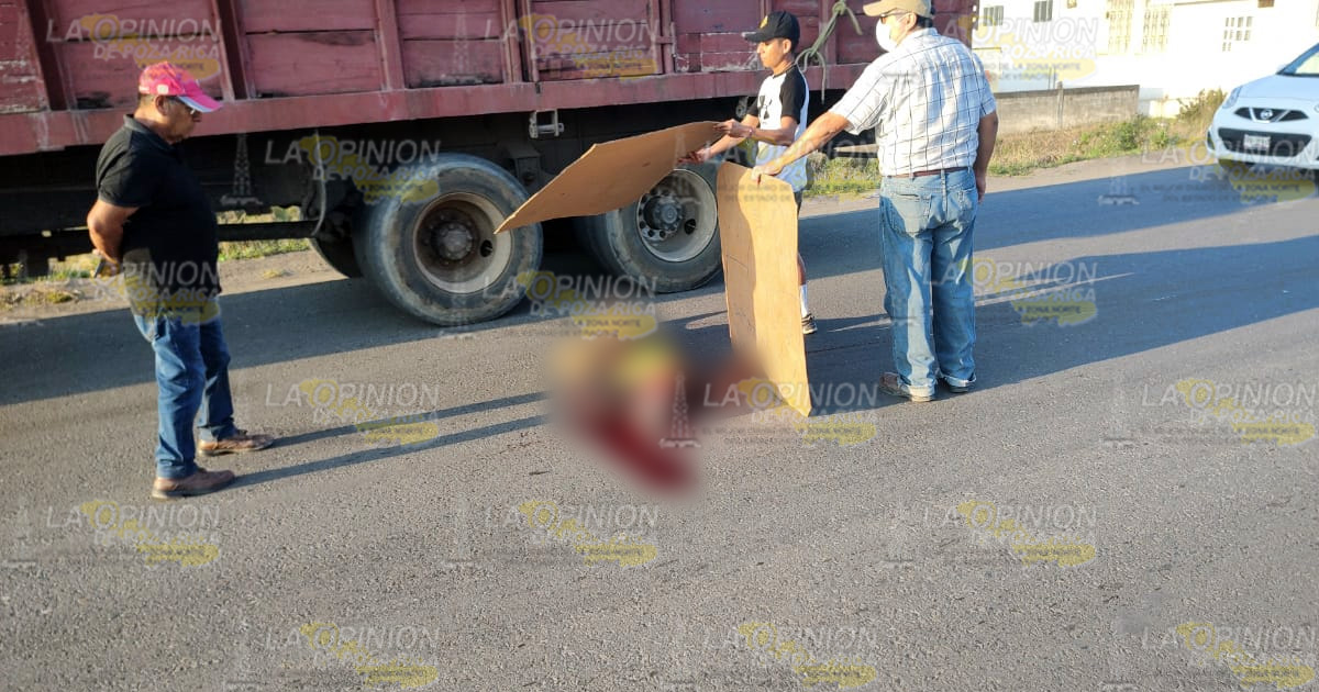 Atropellado y muerto