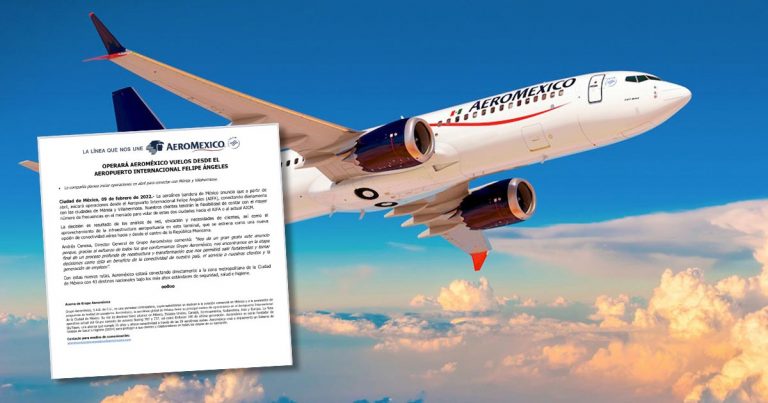 Aeroméxico anuncia 2 vuelos en el Felipe Ángeles