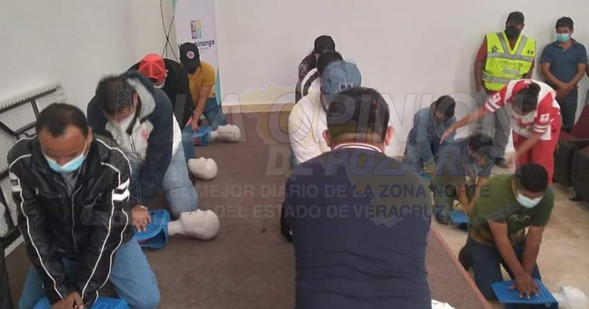 Capacita Cruz Roja a voluntarios de auxilio