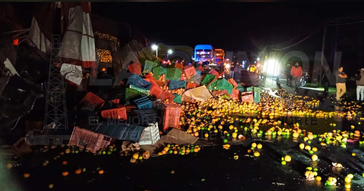 Carreterazo deja 2 lesionados en Martínez de la Torre