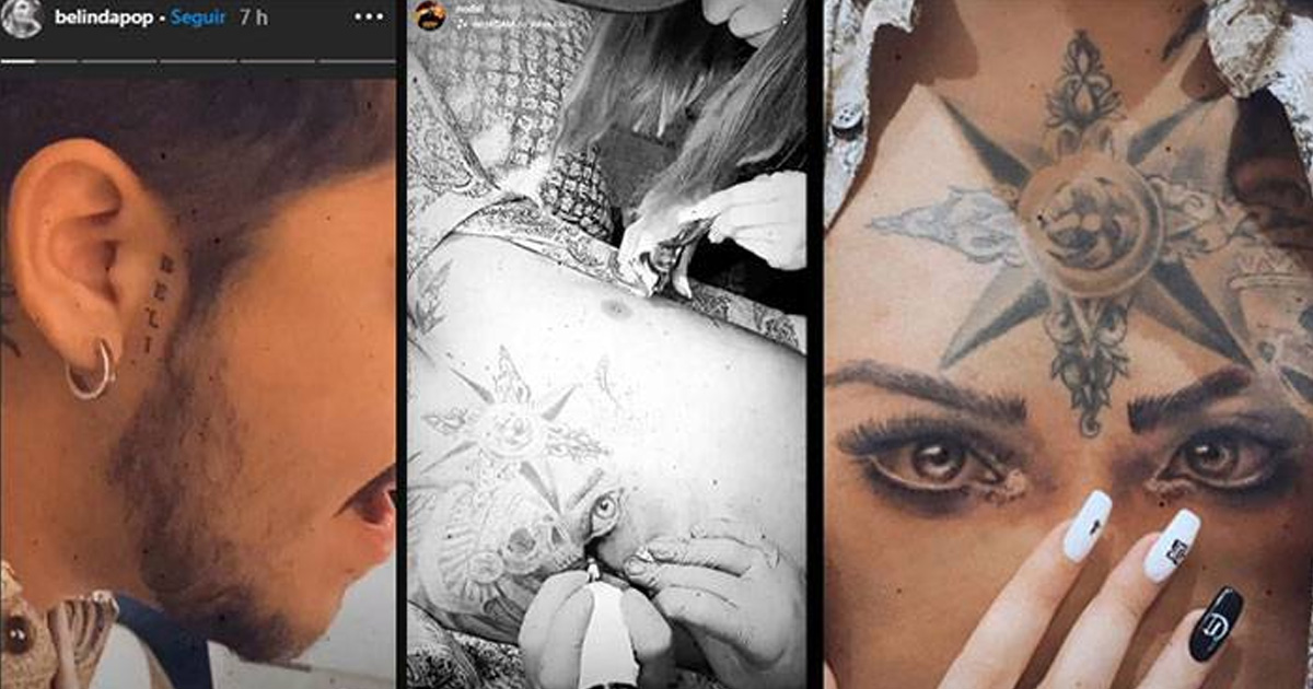 La maldición de los tatuajes de los exnovios de Belinda