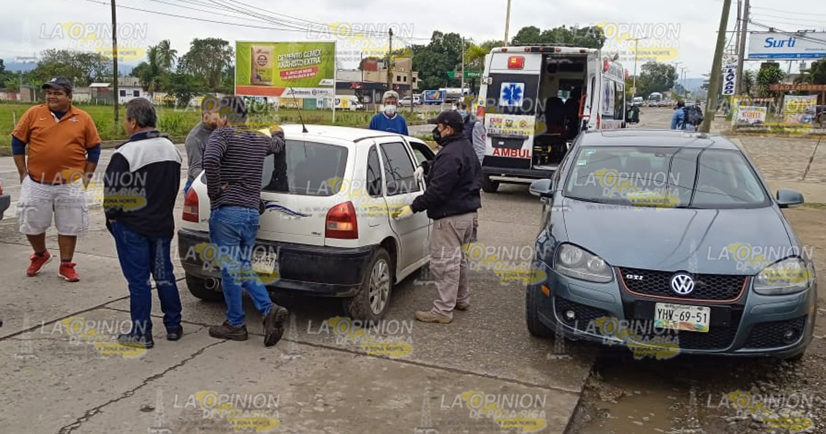 Nissan March se estrella en un Pointer: 1 herido