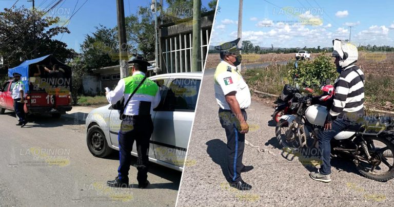 Oficial de Tránsito amedrenta a totonacos para quitarles su dinero