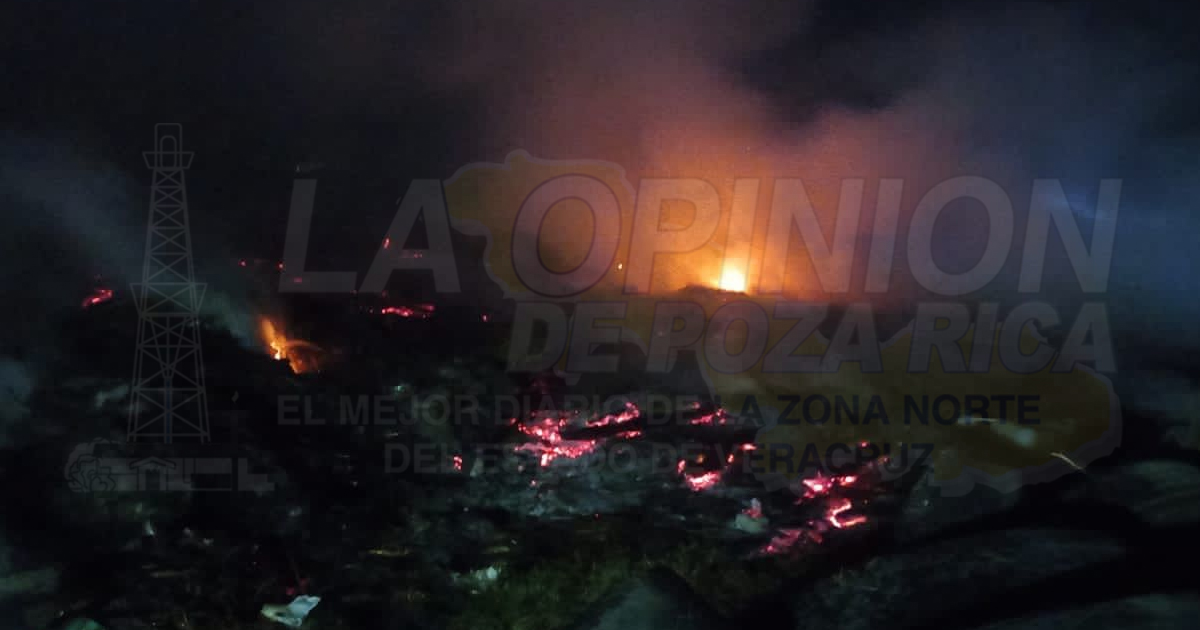 Quema de basura se sale de control