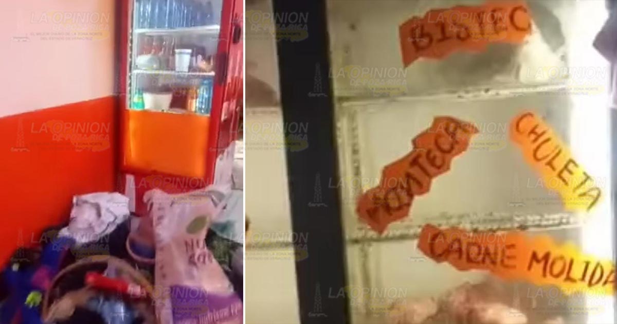 Roban cabezas de puerco de una taquería