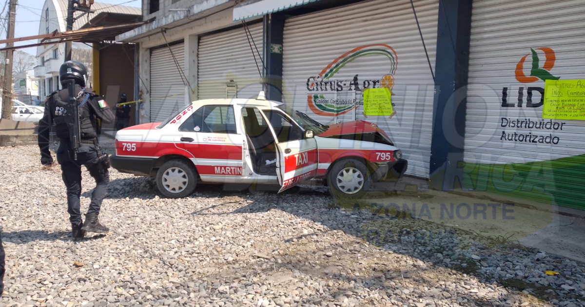 Taxista se estrelló contra un negocio