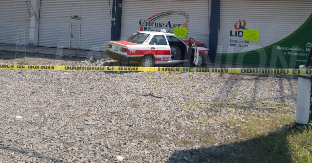 Taxista se estrelló contra un negocio