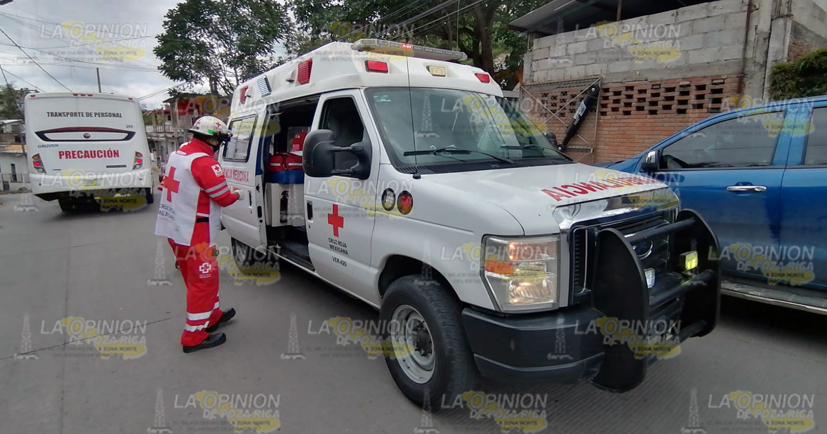 Trabajador sufre lesión en el rostro