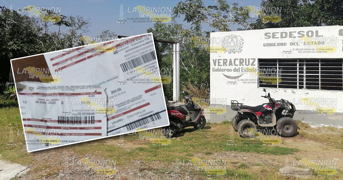 Tras días de no surtir agua, CAEV Cazones aumenta costo en recibo casi al 100% Tras días de no surtir agua, CAEV Cazones aumenta costo en recibo casi al 100%