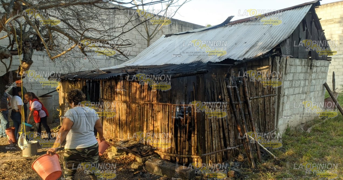 ¡Se incendia humilde vivienda!