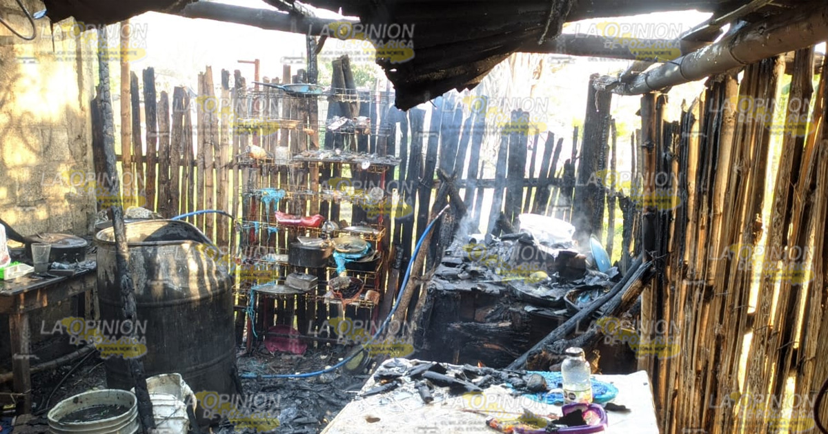¡Se incendia humilde vivienda!