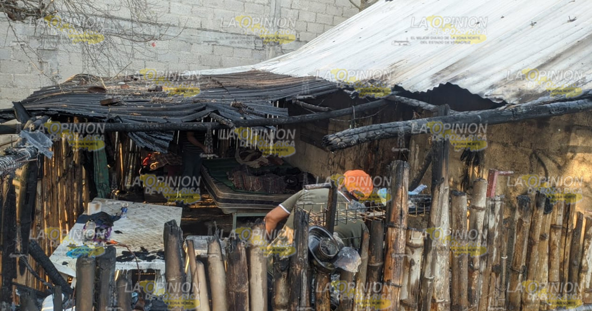 ¡Se incendia humilde vivienda!